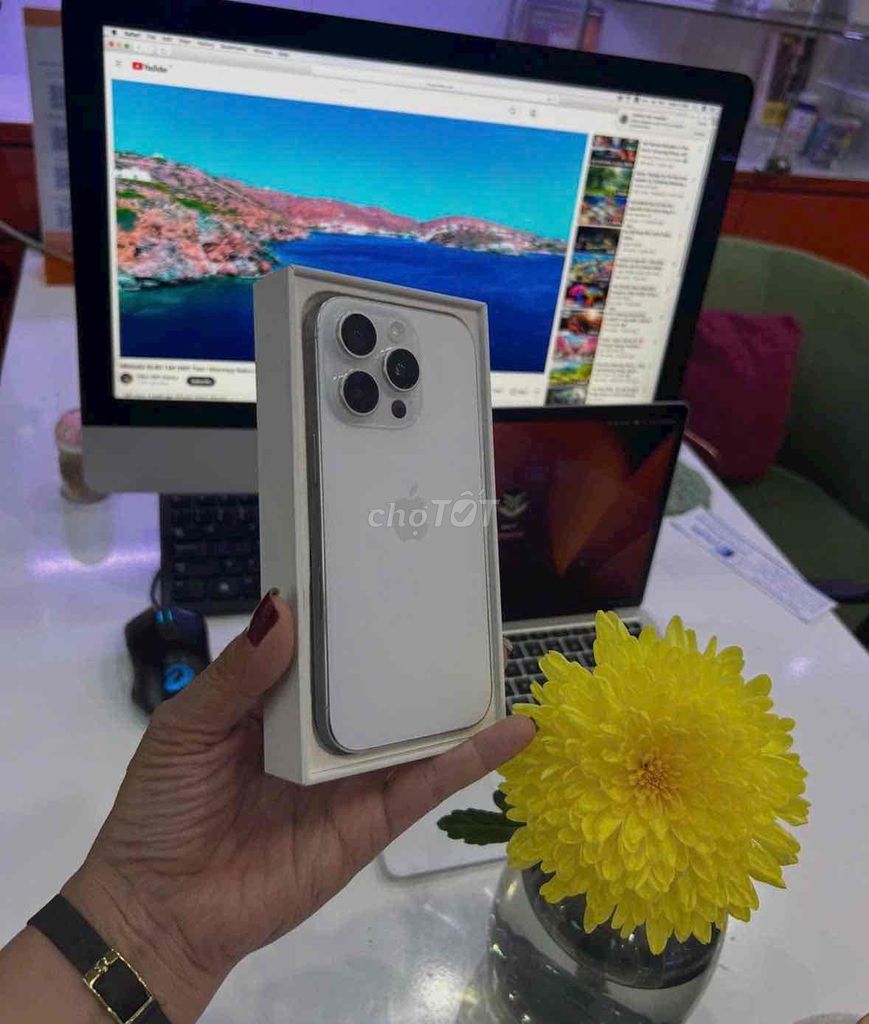 iPhone 16 Pro Max 256GB Trắng 91% VN. Mua bán Điện thoại tại Quận 3 Tp Hồ Chí Minh được đăng bởi Nam Á Mobile hình 1