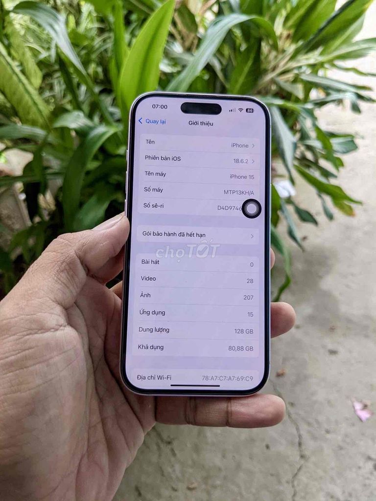 iPhone 15 128GB hồng. Mua bán Điện thoại tại Thành phố Bạc Liêu Bạc Liêu được đăng bởi Minh Đăng hình 1