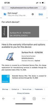 Laptop surface pro 8 - 16gb/256gb