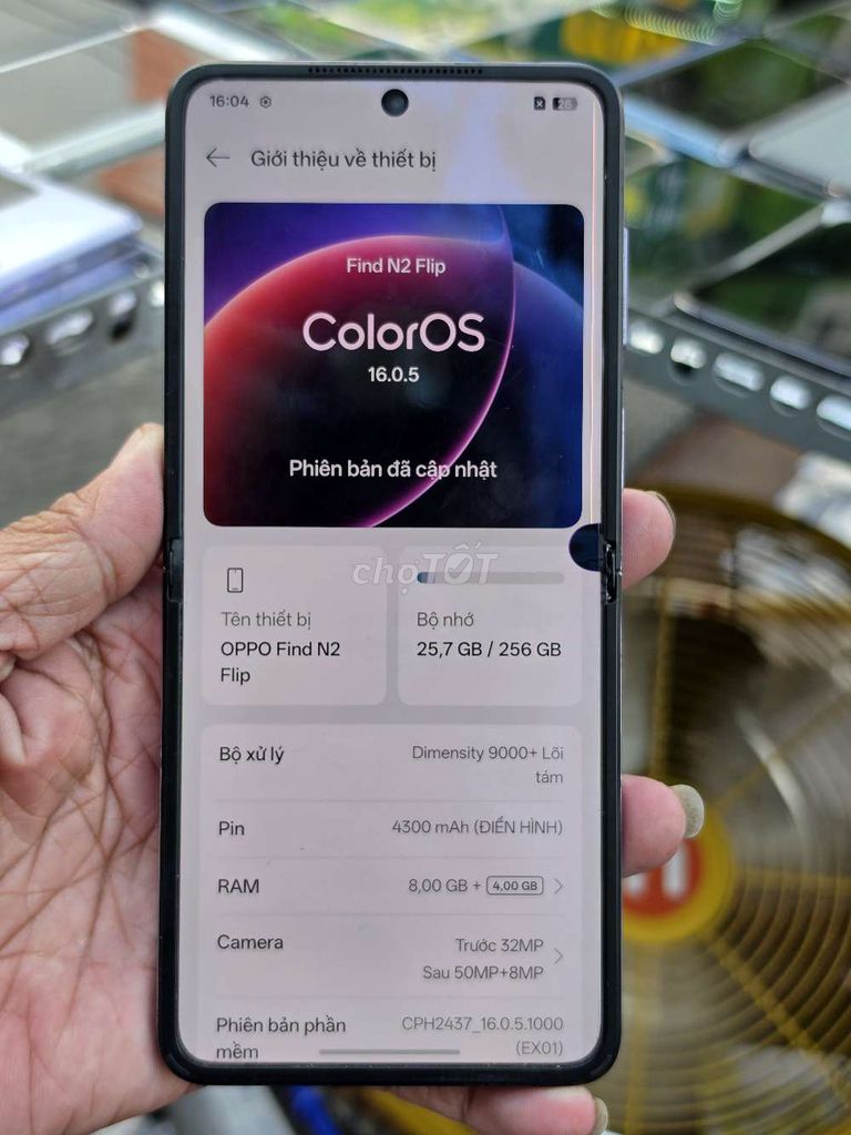OPPO Find N2 Flip 8GB/256GB chính hãng giá rẻ . Mua bán Điện thoại tại Quận 8 Tp Hồ Chí Minh được đăng bởi Thiên Hòa mobile  hình 1