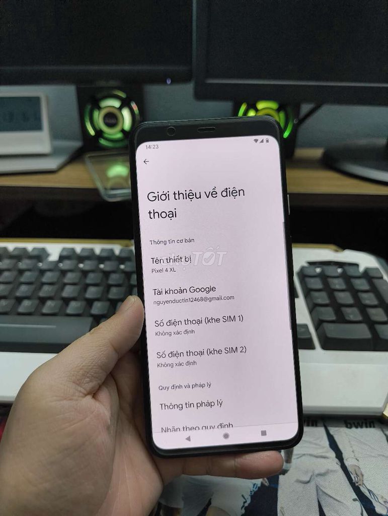 Google Pixel 4 XL 64GB full chức năng. Mua bán Điện thoại tại Huyện Bình Chánh Tp Hồ Chí Minh được đăng bởi Nguyễn Đức Tín hình 1