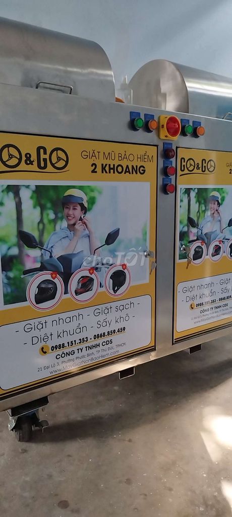 Máy giặt mũ bảo hiểm GO&GO 2 khoang. Mua bán Đồ chuyên dụng, Giống nuôi trồng tại Huyện Đức Linh Bình Thuận được đăng bởi Huynh Do Ngoc hình 1