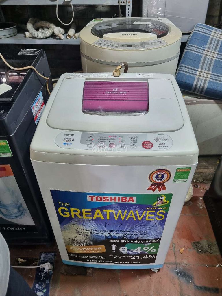 Máy giặt Toshiba 7kg cửa trên thanh lý. Mua bán Máy giặt tại Quận 7 Tp Hồ Chí Minh được đăng bởi Pi trần hình 1