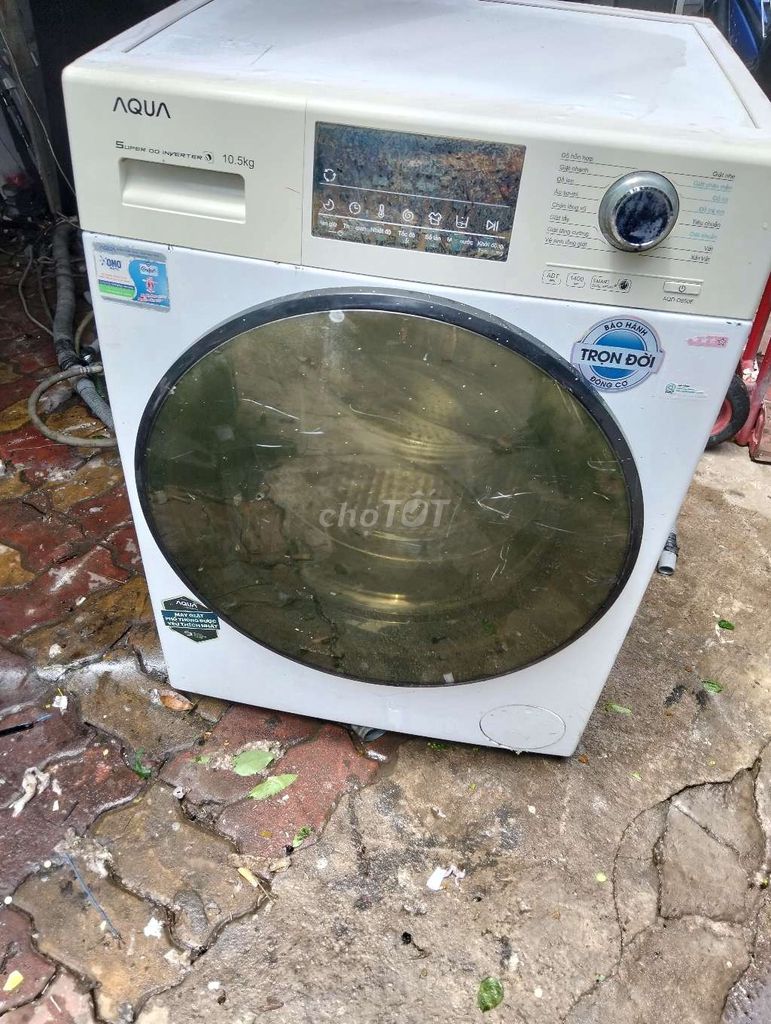 Máy giặt Aqua 10.5kg Inverter Trắng. Mua bán Máy giặt tại Thành phố Vũng Tàu Bà Rịa - Vũng Tàu được đăng bởi Minh Hà hình 1