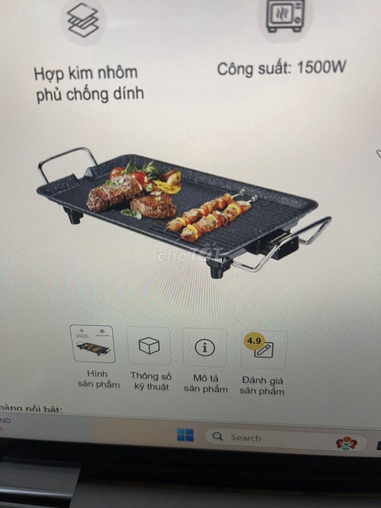 Thanh lý Bếp nướng điện Sunhouse SHD4607 mới 100%. Mua bán Bếp, lò, đồ điện nhà bếp tại Quận Tân Phú Tp Hồ Chí Minh được đăng bởi Cẩm Tú hình 1