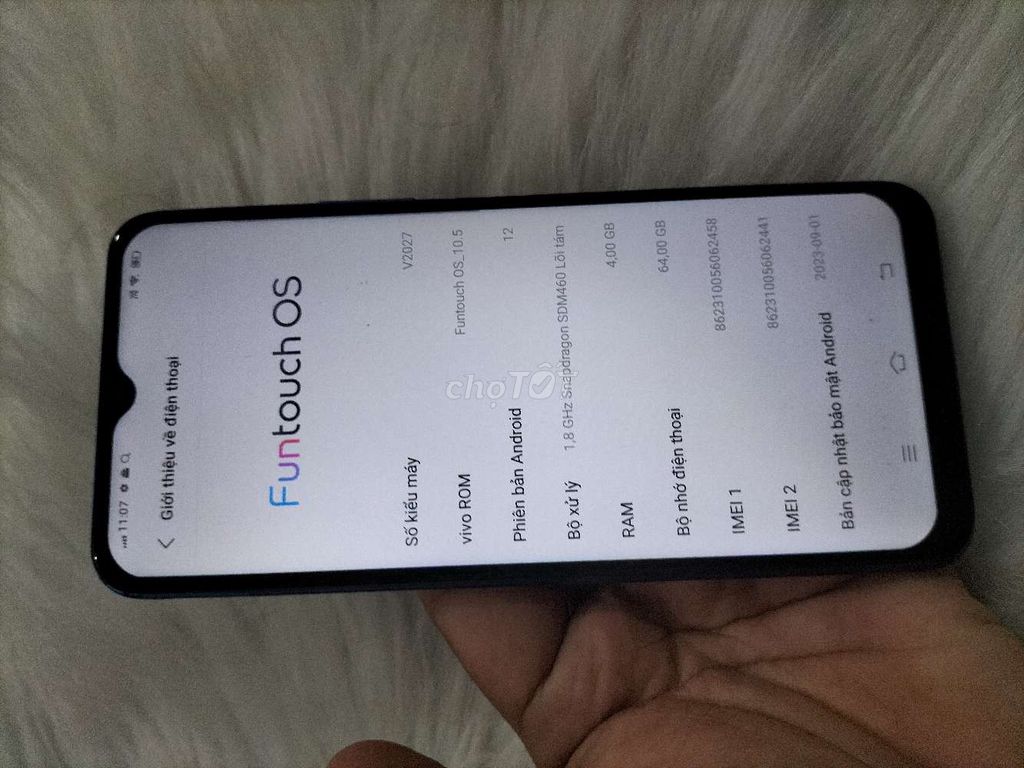 Vivo V20 rom4 64GB màu xanh dương