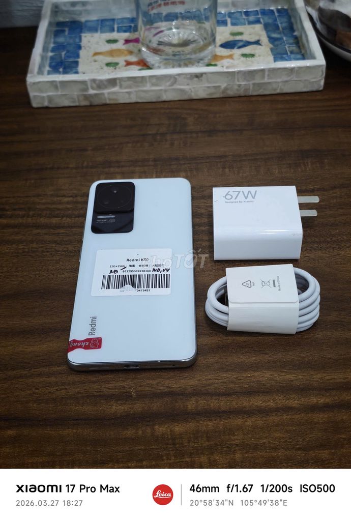 Redmi K50 5G 12/256 sạc 67w có ship COD. Mua bán Điện thoại tại Quận Hoàng Mai Hà Nội được đăng bởi Trần Ngọc Hiếu hình 1