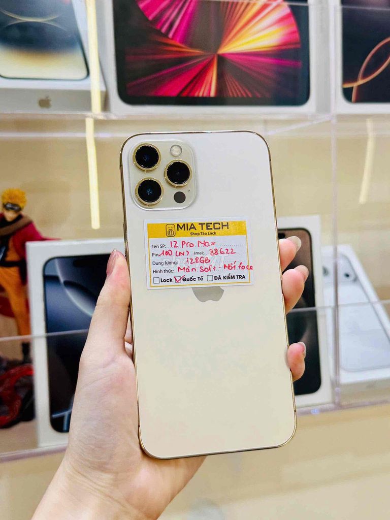 Apple iPhone 12 Pro Max 128GB Vàng Đã sử dụng. Mua bán Điện thoại tại Quận Ba Đình Hà Nội được đăng bởi Huy Trần hình 1