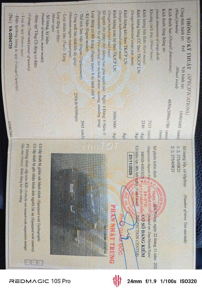 51 651 2015 Autobiography - 106000 km. Mua bán Ô tô tại Huyện Gia Lâm Hà Nội được đăng bởi Nguyễn Quang Tú hình 9