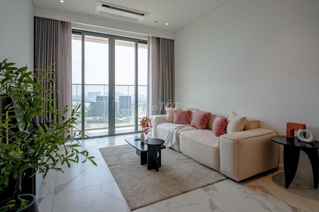 Cho thuê căn hộ 2PN Crest Metropole view sông trực diện Full nội thất