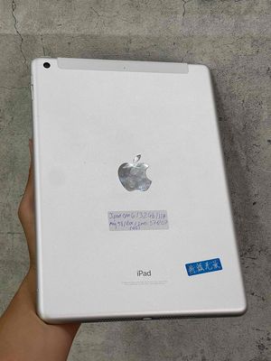 iPad Gen 6 32gb J/a Máy 97 Pin 93 Bạc Có 4G Có Cấn