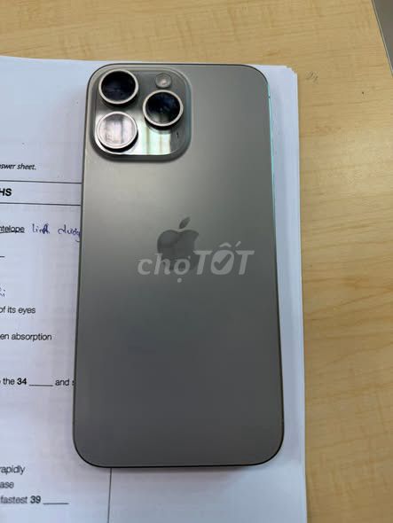 Apple iPhone 15 Pro Max 256GB Bạc Quốc tế. Mua bán Điện thoại tại Quận Ngũ Hành Sơn Đà Nẵng được đăng bởi Thanh Ngo hình 1
