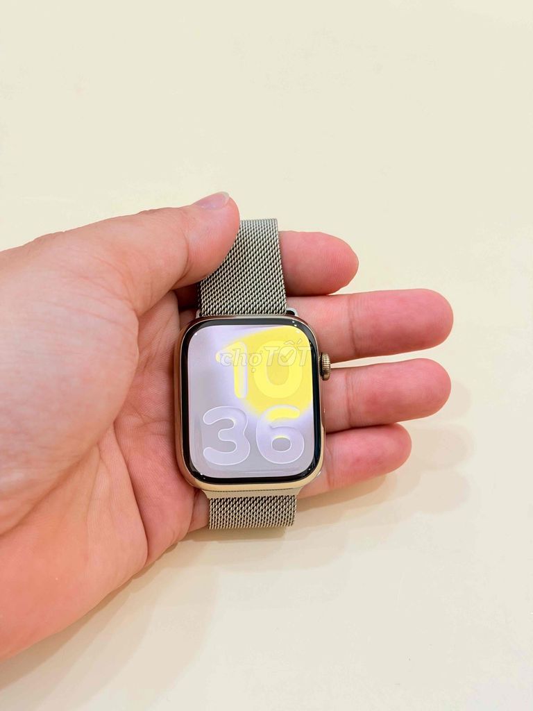 Apple Watch Series 8 45mm Gold Esim VN/A. Mua bán Thiết bị đeo thông minh tại Quận Bình Thạnh Tp Hồ Chí Minh được đăng bởi Đức Phong hình 1