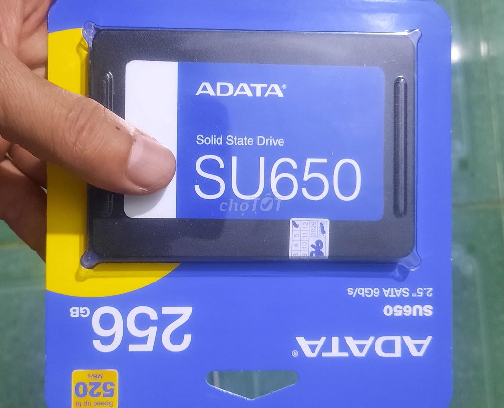 Ổ cứng SSD ADATA SU650 256GB  new. Mua bán Linh kiện (RAM, Card...) tại Thị xã Tân Uyên Bình Dương được đăng bởi Chau chau hình 1