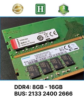 Ram PC DDR4 8G,16Gbus 2133,2400,2666 chính hãng
