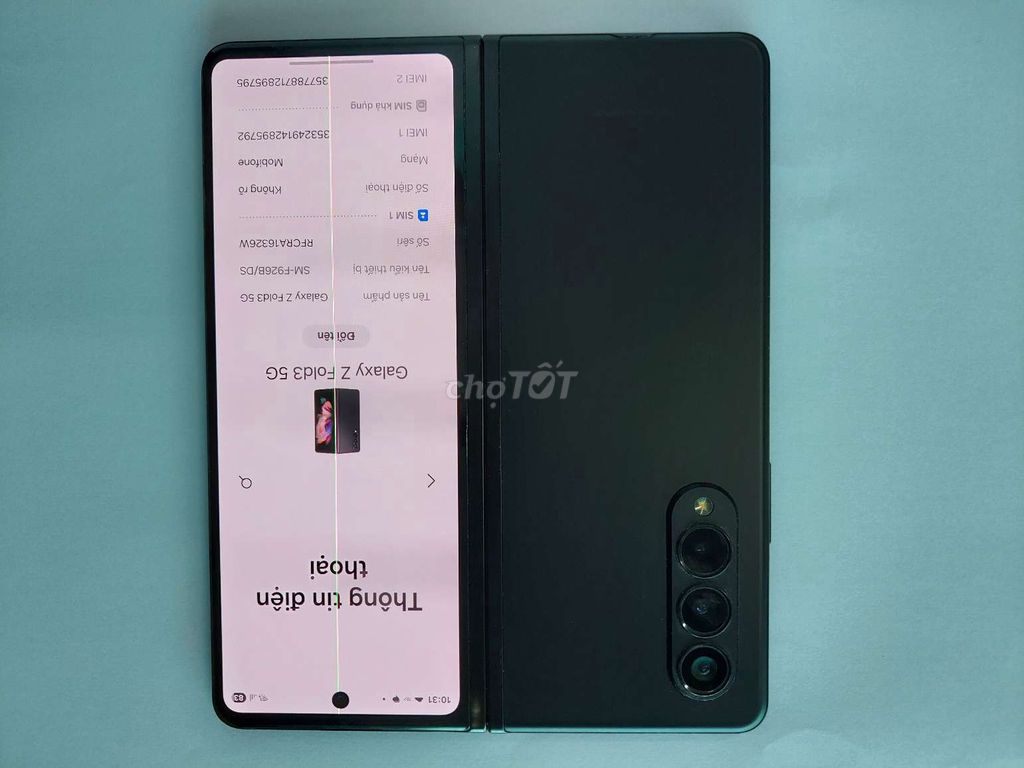 Samsung Galaxy Z Fold3 5G 256GB Đen 1 sọc. Mua bán Điện thoại tại Thành phố Bến Tre Bến Tre được đăng bởi Trần Hoàng Giang hình 1