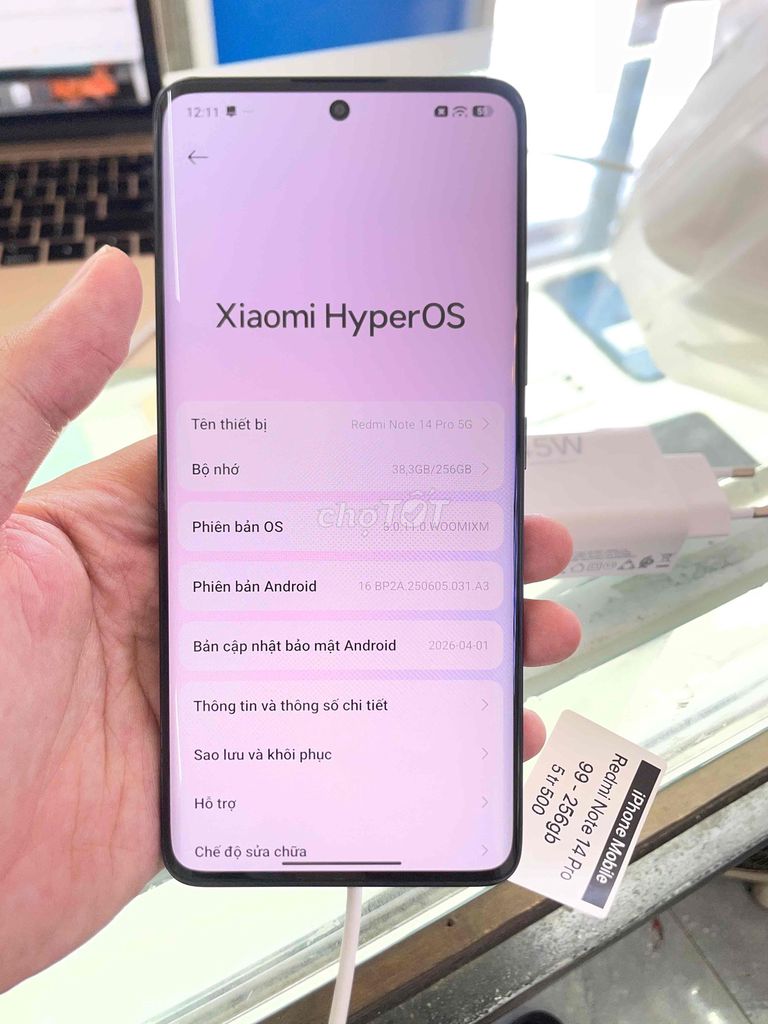 Xiaomi Redmi Note 14 Pro 256GB Đen. Mua bán Điện thoại tại Quận Thanh Khê Đà Nẵng được đăng bởi iPhone Mobile hình 1