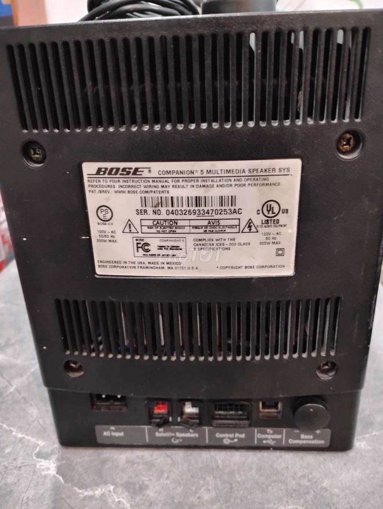 Hệ thống loa Bose Companion 5 Đen 110V. Mua bán Tivi, Âm thanh tại Quận 3 Tp Hồ Chí Minh được đăng bởi Bùi Thị Mỹ Phương hình 1