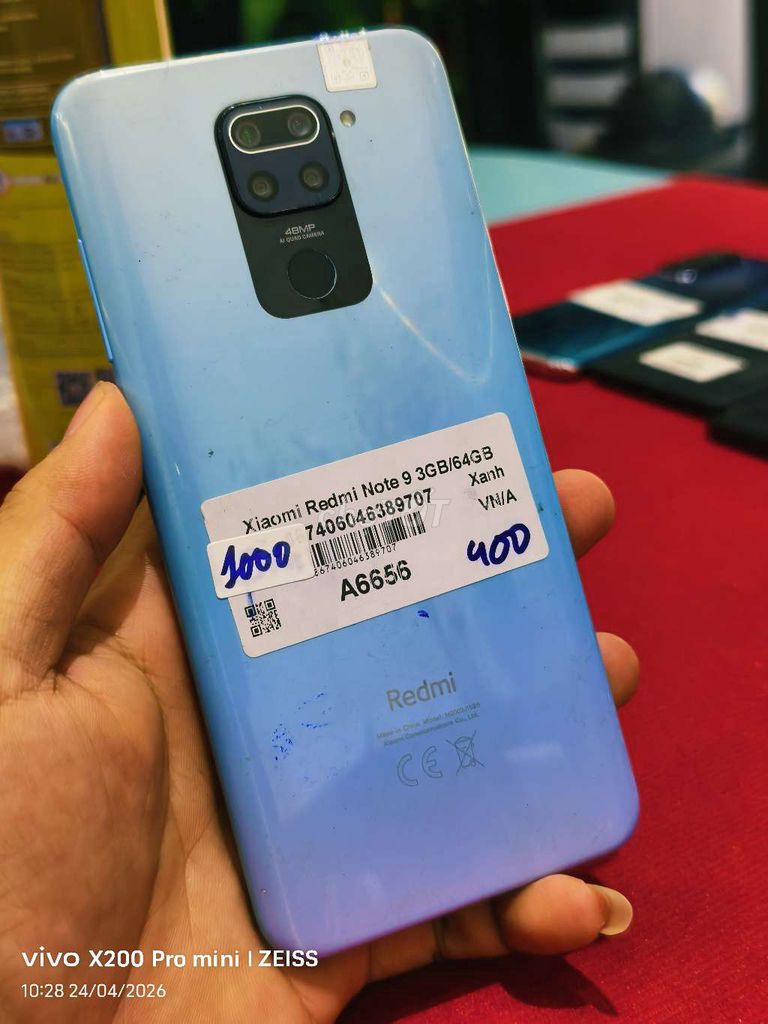 Xiaomi Redmi Note 9 64GB zin đẹp full. Mua bán Điện thoại tại Quận Tân Bình Tp Hồ Chí Minh được đăng bởi Táo Bán Lổ hình 1
