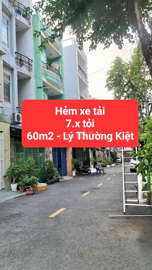 60m2- Lý Thường Kiệt, 5 tầng đúc - gần Bv Thống Nhất - hẻm xe tải