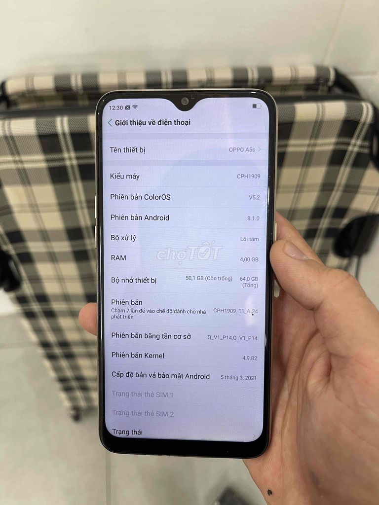 OPPO A5s 64GB Vàng đồng. Mua bán Điện thoại tại Quận Sơn Trà Đà Nẵng được đăng bởi Hòa Tăng hình 1