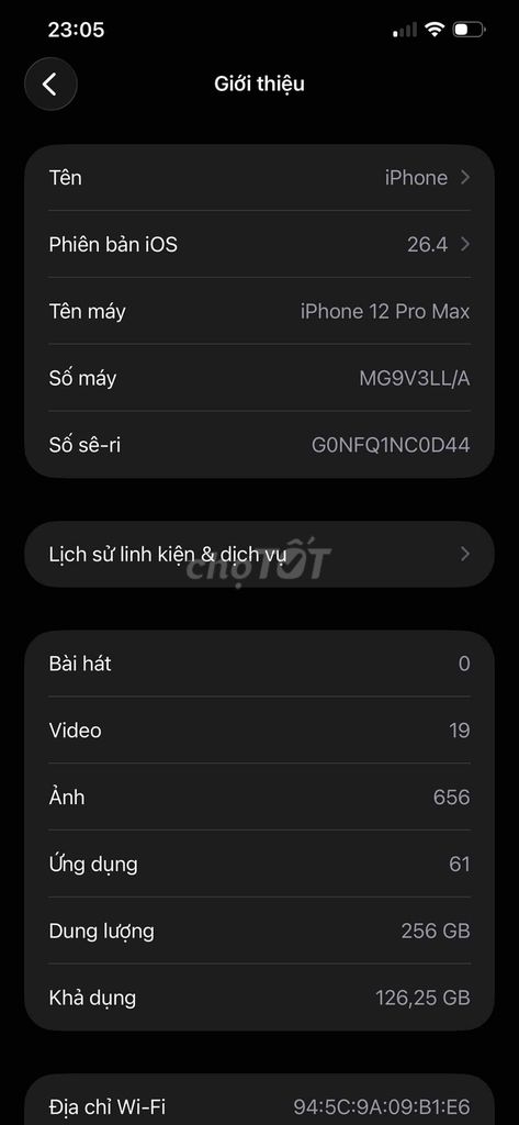 Apple iPhone 12 Pro Max 256GB. Mua bán Điện thoại tại Huyện Chương Mỹ Hà Nội được đăng bởi Thành hình 1