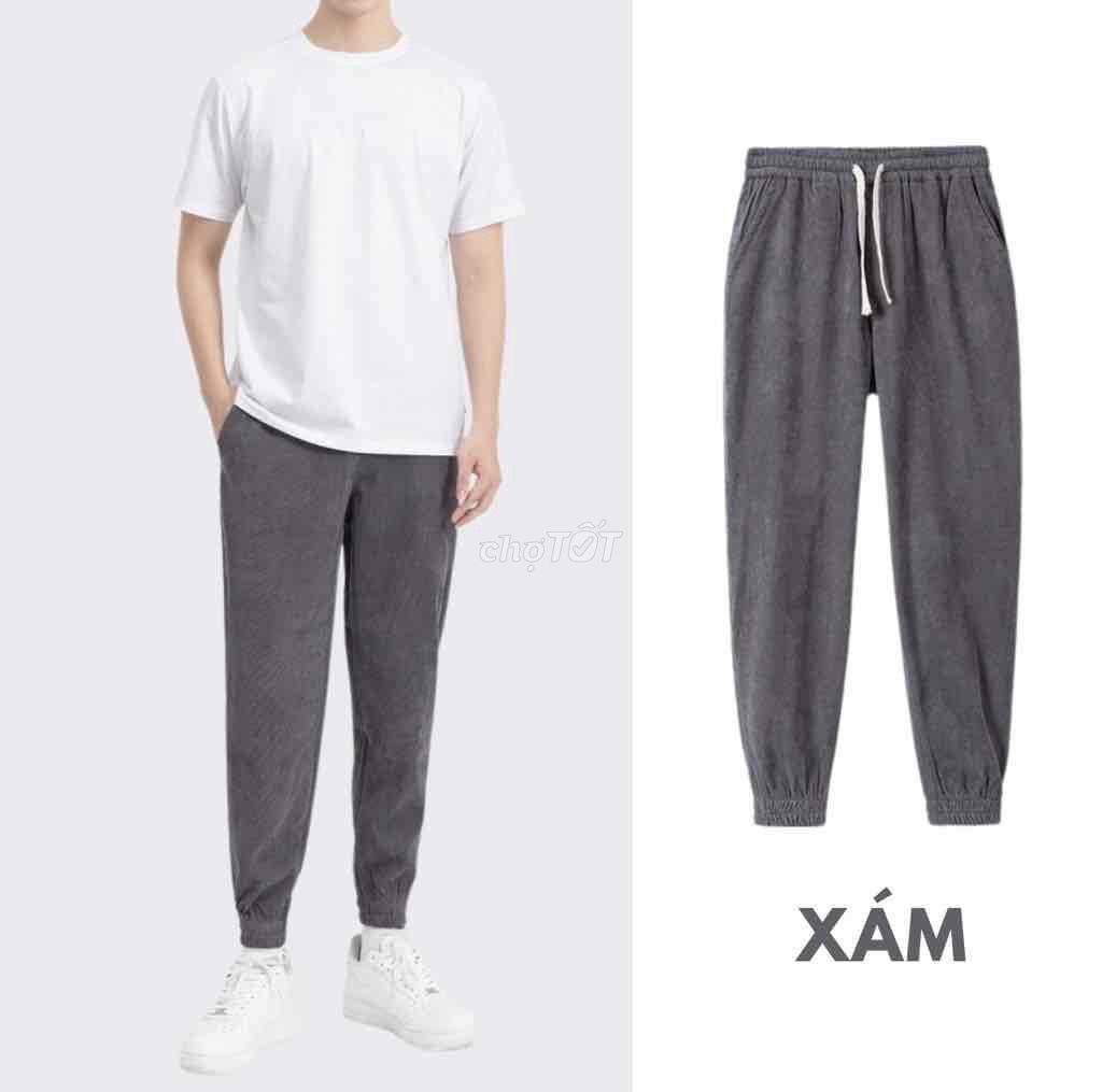 Quần jogger thể thao 3 túi gân tăm cho nam size 50