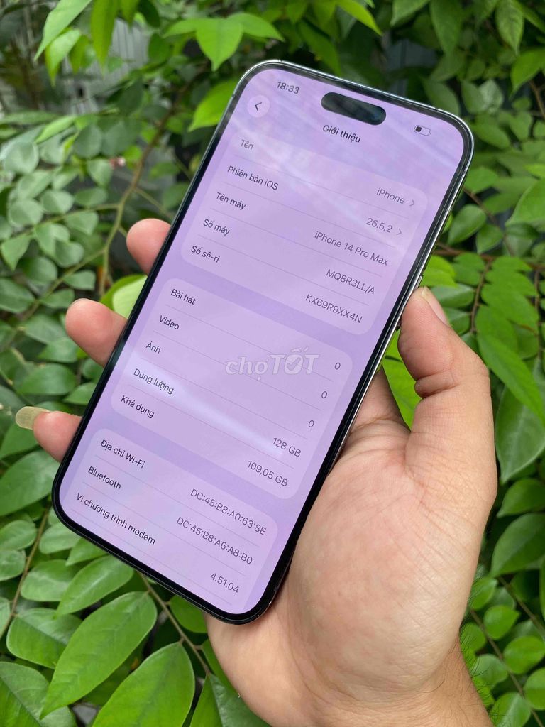 Apple iPhone 14 Pro Max 128GB Tím 2 eSIM. Mua bán Điện thoại tại Huyện Bình Chánh Tp Hồ Chí Minh được đăng bởi Lâm mobiphone hình 1