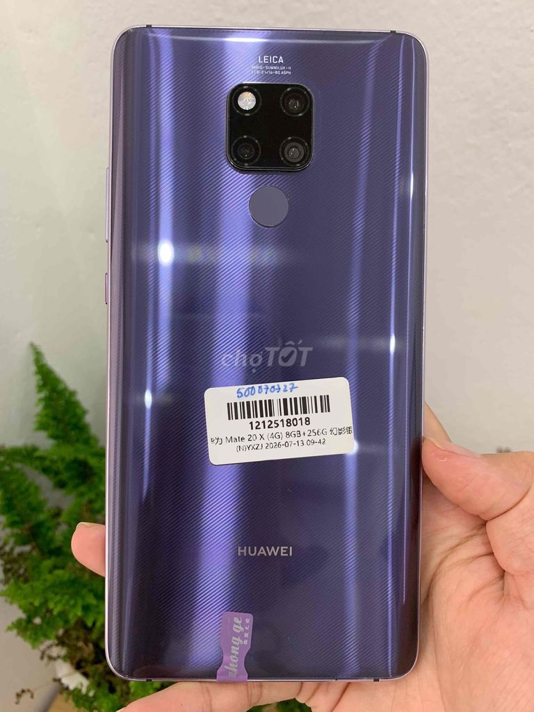 Huawei Mate 20 X 256GB Tím Like New. Mua bán Điện thoại tại Quận Hoàng Mai Hà Nội được đăng bởi Ánh Dương Store hình 1