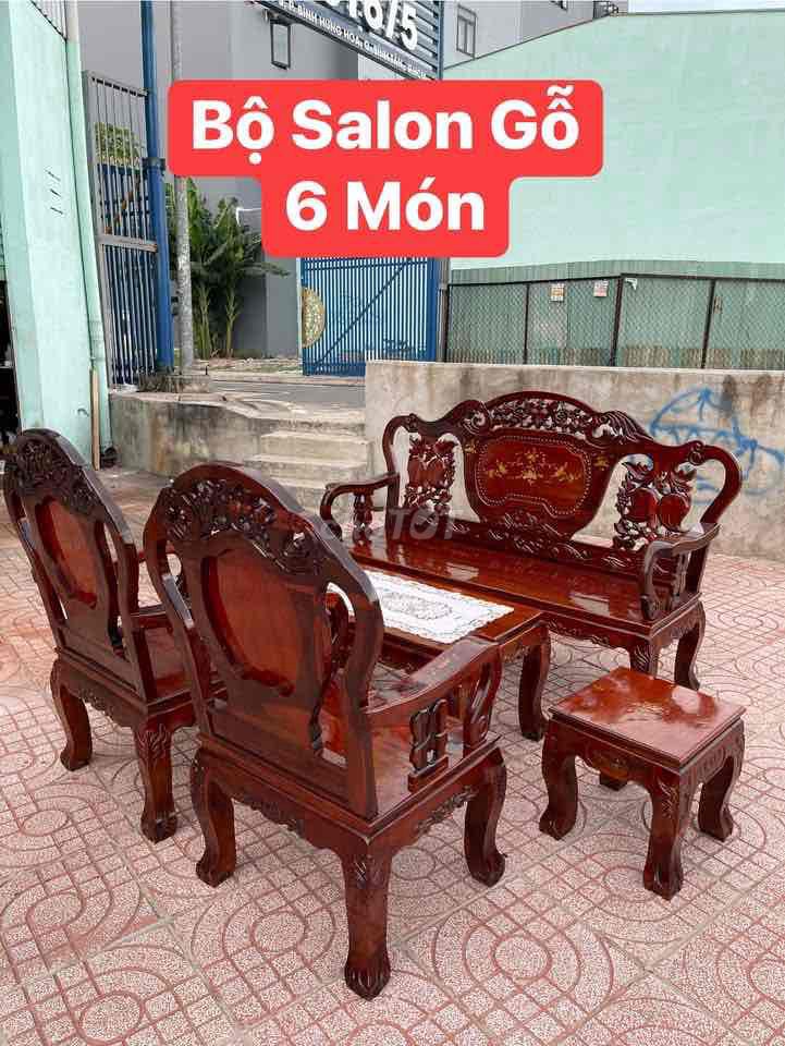 Thanh lý bộ salon gỗ 6 món. Mua bán Bàn ghế tại Quận Bình Tân Tp Hồ Chí Minh được đăng bởi thanh lý hằng phương hình 2