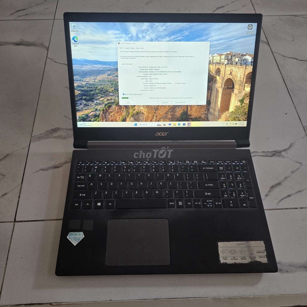acer A715 - 42G ryzen 5 5500u. Mua bán Laptop tại Quận Bình Thạnh Tp Hồ Chí Minh được đăng bởi Kim Ngân hình 1