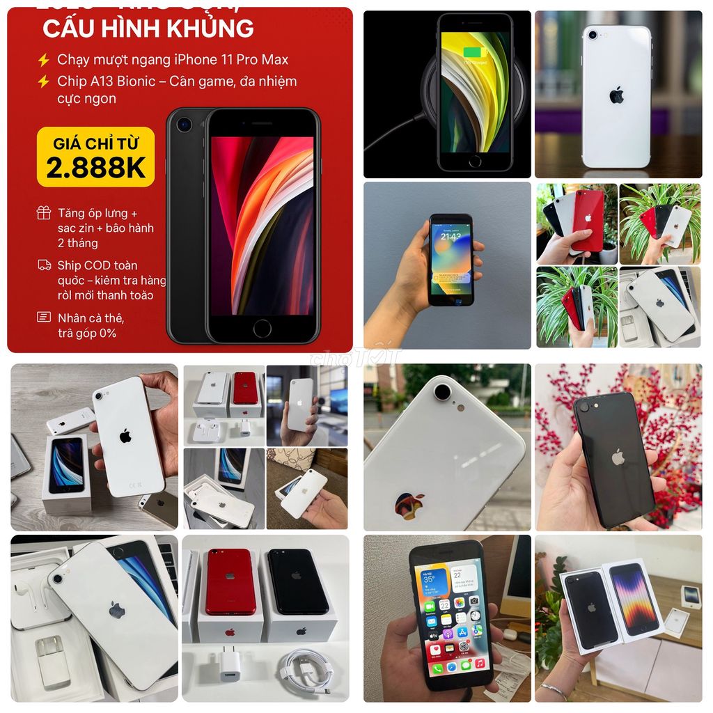 iphone SE2 & SE3 Quốc Tế 128|64|256G CÓ BH|Có ship. Mua bán Điện thoại tại Quận 3 Tp Hồ Chí Minh được đăng bởi Thảo Anh Apple Giá sỉ hình 1