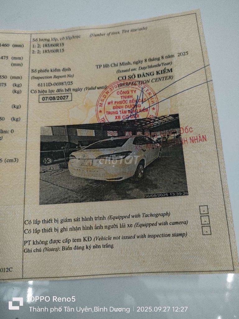 Toyota Vios 1.5G CVT 2019 Trắng Sedan. Mua bán Ô tô tại Thị xã Tân Uyên Bình Dương được đăng bởi phan cảnh phương hình 15