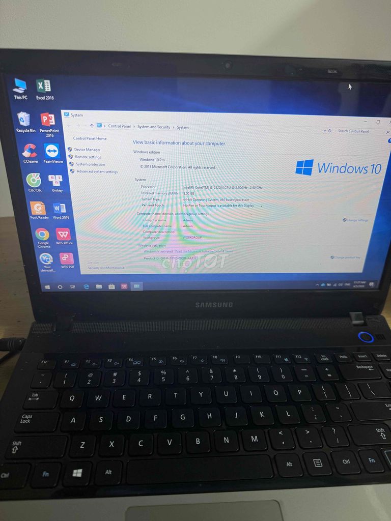 Samsung Laptop i5 8GB. Mua bán Laptop tại Quận Liên Chiểu Đà Nẵng được đăng bởi Dũng Bii hình 1