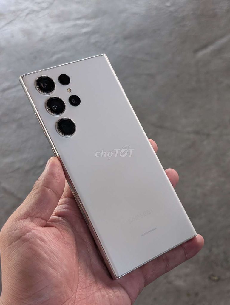 Samsung S23 Ultra 12.512GB Trắng Mỹ . Mua bán Điện thoại tại Quận Cẩm Lệ Đà Nẵng được đăng bởi VKT hình 1