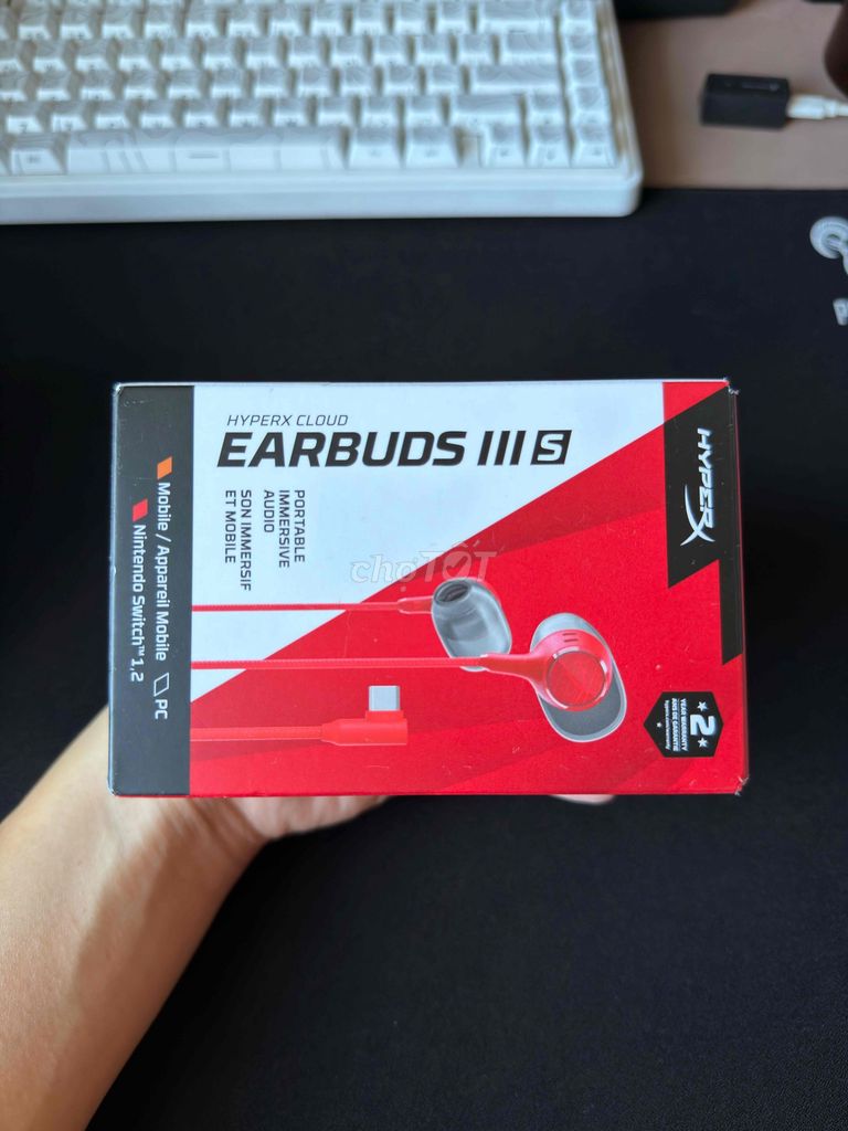 Tai nghe HyperX Cloud Earbuds III S Đỏ Mới 100%. Mua bán Tivi, Âm thanh tại Quận Gò Vấp Tp Hồ Chí Minh được đăng bởi Trịnh Anh Kiện KGG Shop hình 1