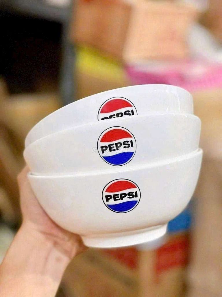 Combo 5 tô trắng 7 inch hàng phẩm km của Pepsi