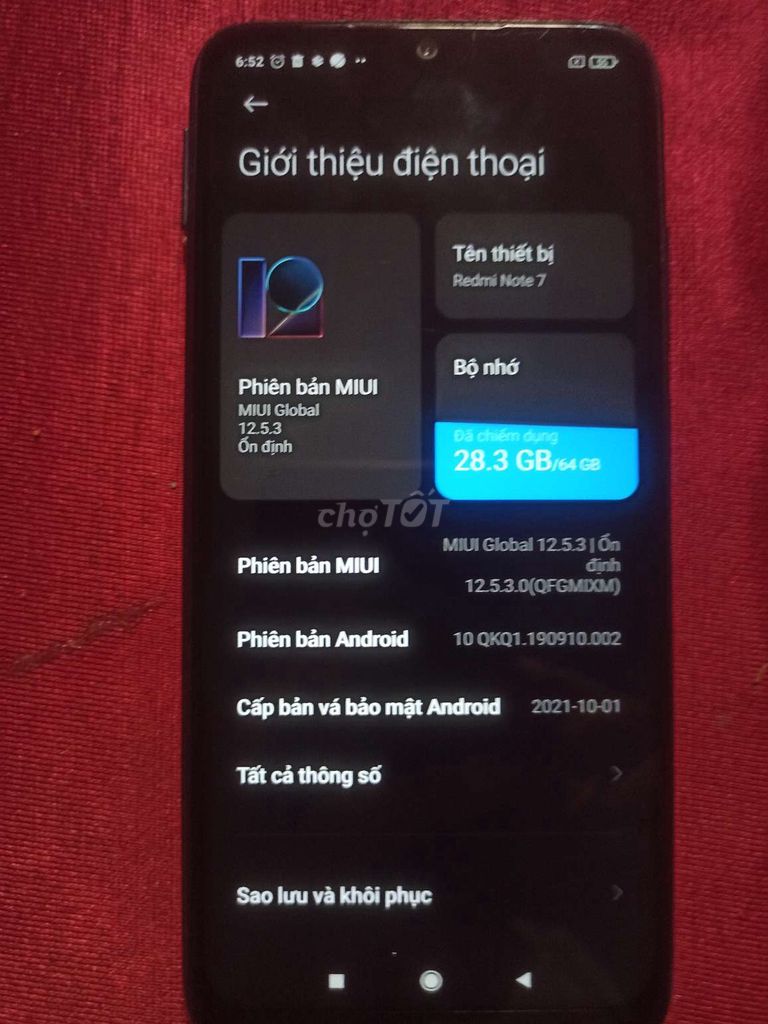 Xiaomi Redmi Note 7 4GB/64GB Tím. Mua bán Điện thoại tại Quận 8 Tp Hồ Chí Minh được đăng bởi Hoàng Duy hình 1