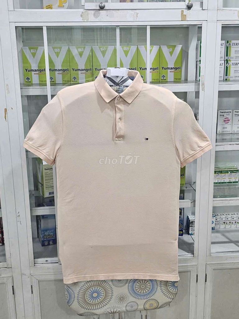 Áo Polo Tommy Hilfiger Nam Cotton M Vàng kem. Mua bán Quần áo tại Thành phố Thủ Đức Tp Hồ Chí Minh được đăng bởi Shop khoa nguyễn si tuyển  hình 1
