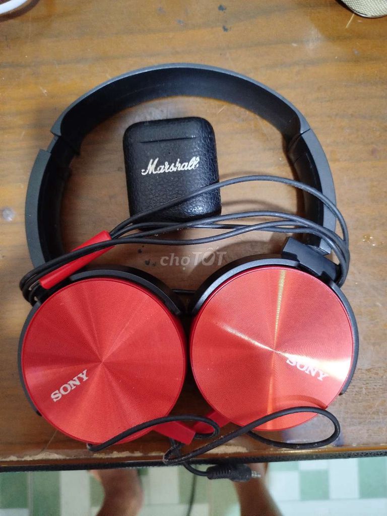 Tai nghe Sony XB 450 Đỏ. Mua bán Tivi, Âm thanh tại Quận 8 Tp Hồ Chí Minh được đăng bởi Phước Vĩnh  hình 1