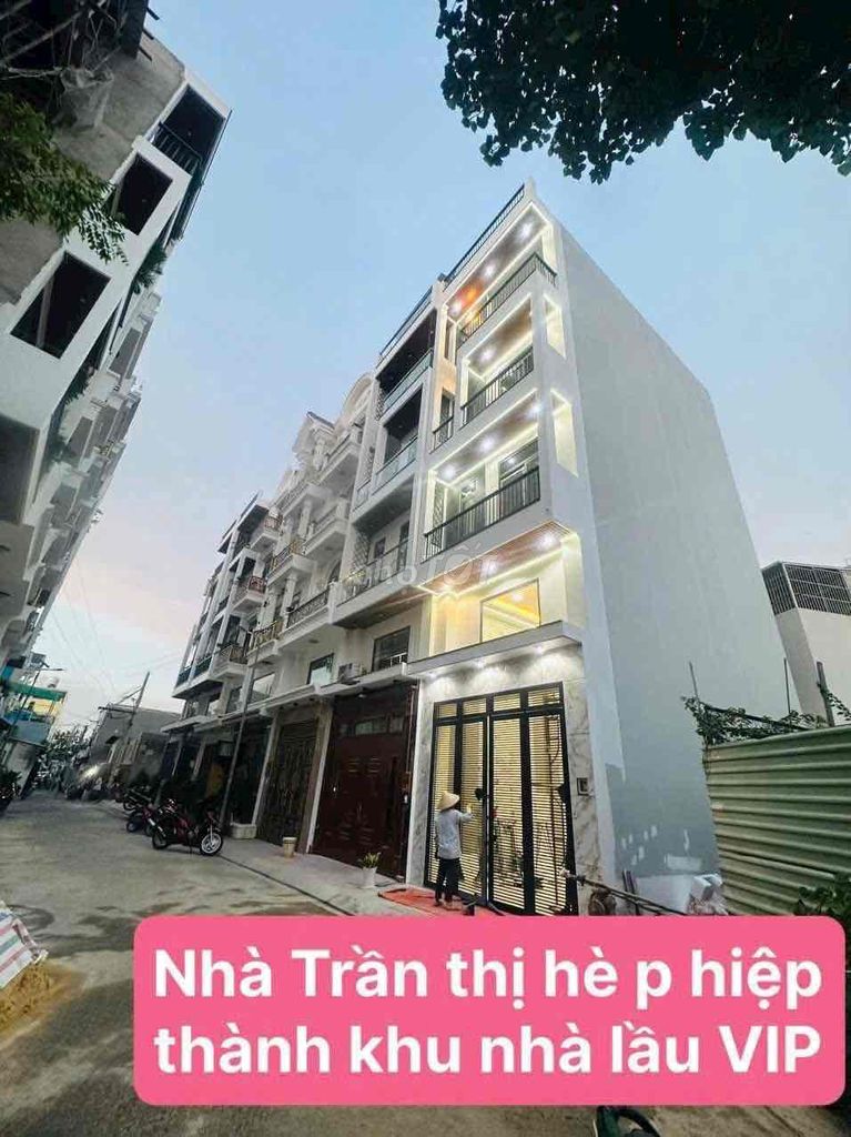 NHÀ PHỐ MỚI HOÀN THIỆN SỔ HỒNG P HIỆP THÀNH QUẬN 12 CẦN BÁN