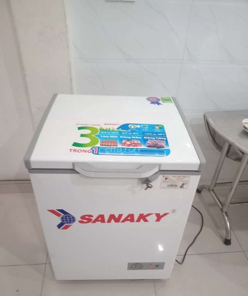 Thanh lý tủ đông Sanaky 100 lít zin chạy bao tốt