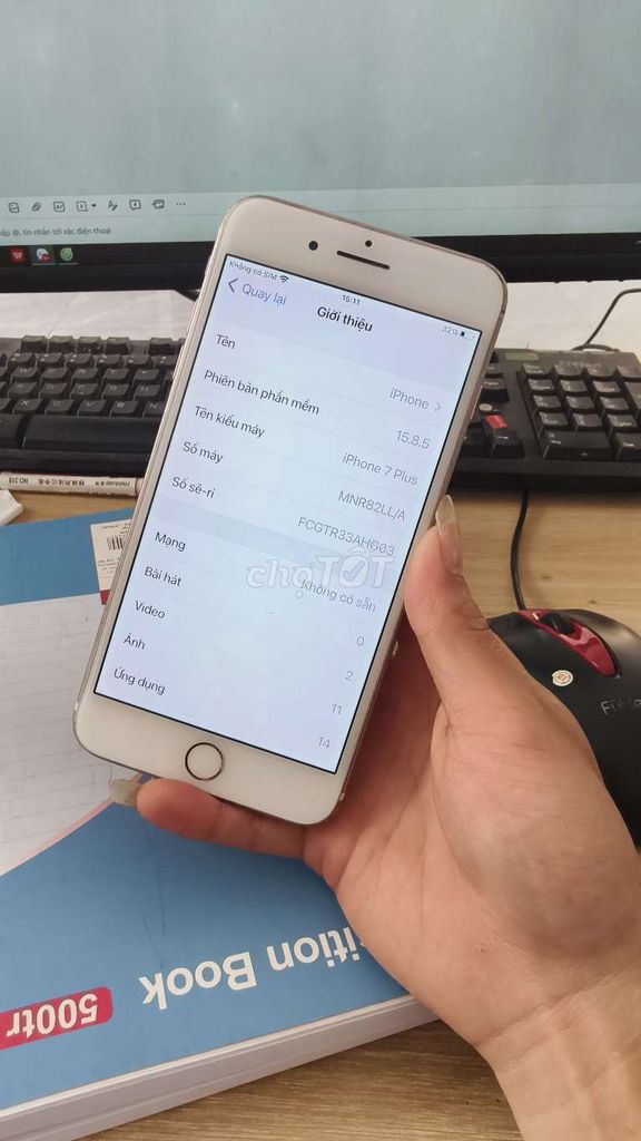 Apple iPhone 7 Plus 32GB Vàng hồng. Mua bán Điện thoại tại Huyện Hải Hậu Nam Định được đăng bởi Nguyễn Duy Hân hình 1