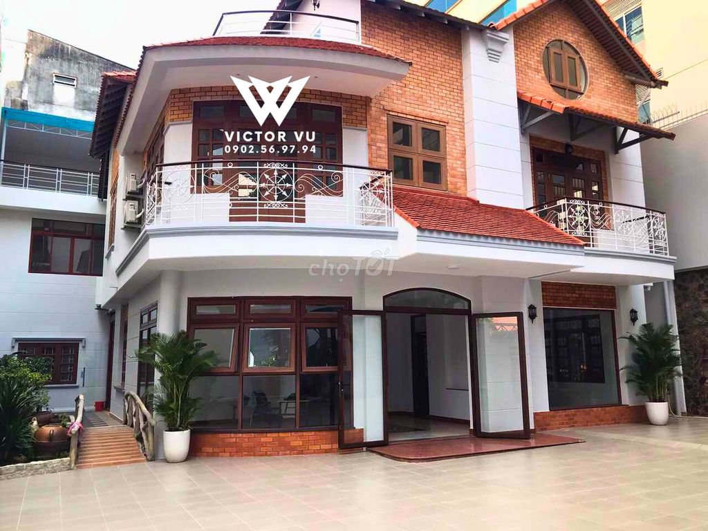 ✅Cho Thuê Biệt Thự Phùng Khắc Khoan, Dakao, Quận 1, 25x22, DTSD 900m2