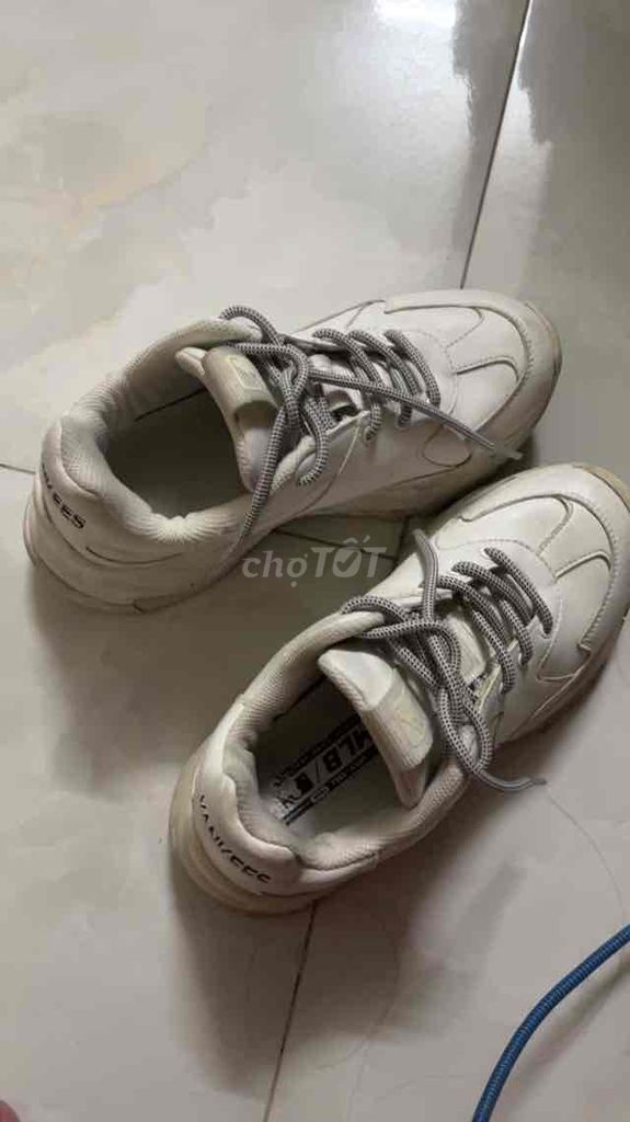 Giày Sneaker MLB da trắng nữ