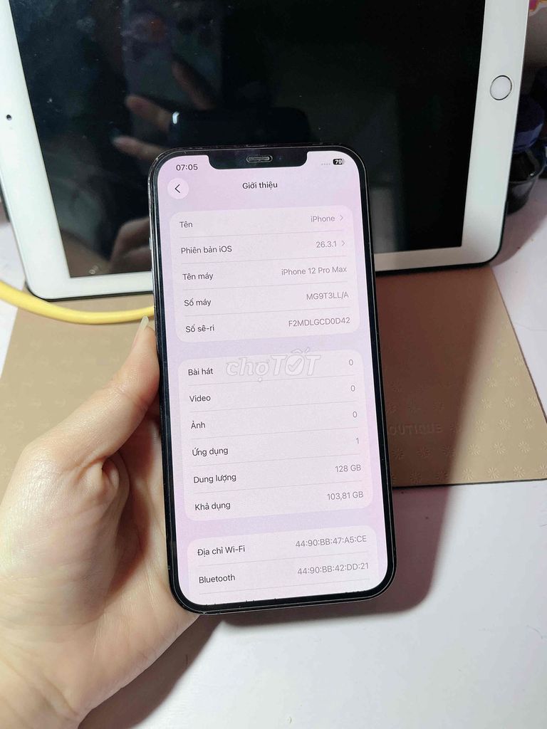 Apple iPhone 12 Pro Max 128GB Xanh. Mua bán Điện thoại tại Huyện Yên Phong Bắc Ninh được đăng bởi Hongmin hình 1