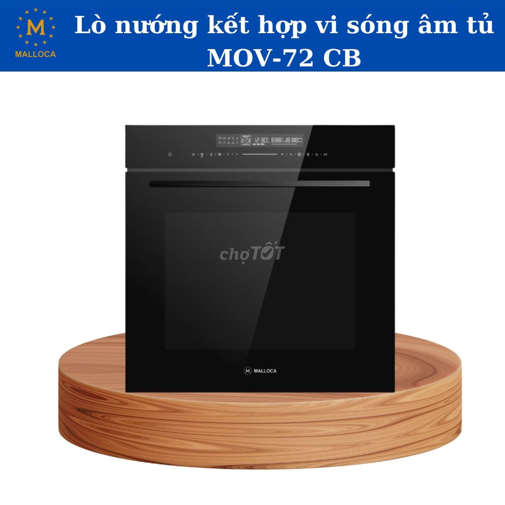 Lò nướng kết hợp vi sóng âm tủ Malloca MOV-72 CB