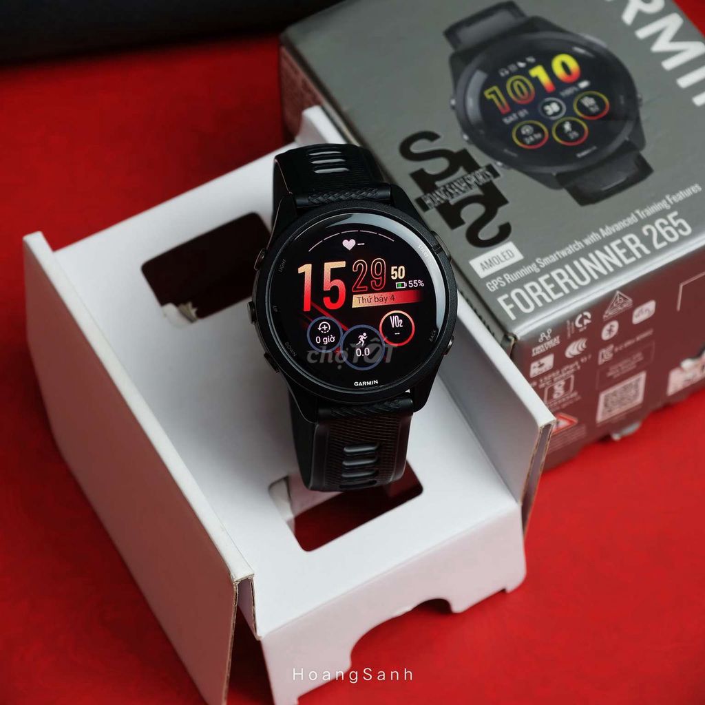 Garmin Forerunner 265 Music Đen 46mm Fullbox FPT. Mua bán Thiết bị đeo thông minh tại Quận 11 Tp Hồ Chí Minh được đăng bởi HOÀNG SANH SPORTS hình 1