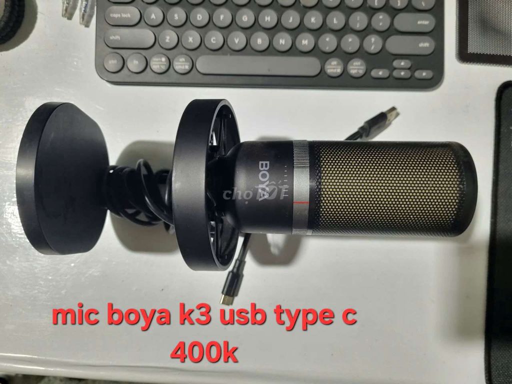 Microphone BOYA K3 Đen USB Type C Lọc ồn. Mua bán Tivi, Âm thanh tại Thành phố Quảng Ngãi Quảng Ngãi được đăng bởi Hữu Hòa Nguyễn hình 1