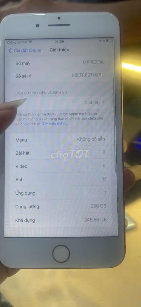 Apple iPhone 7 Plus 256GB Trắng. Mua bán Điện thoại tại Quận Cẩm Lệ Đà Nẵng được đăng bởi Huy hình 1